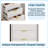 Modern Platinum Three-drawer Bedside Table