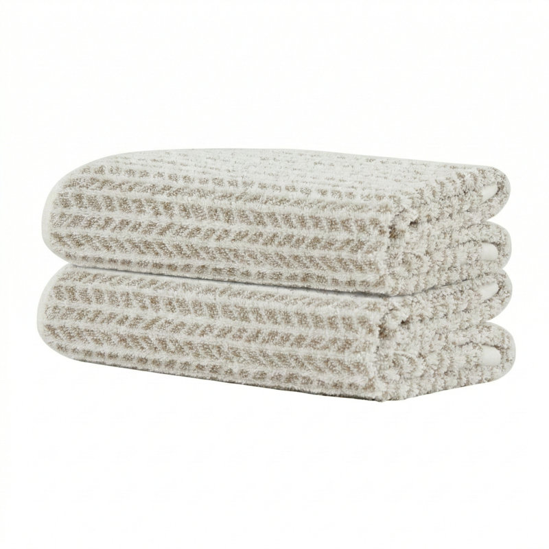 Lin violet à motif de chevrons à chevrons Versailles, 100% coton 700 g / m² Zero Twist