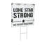 Enseigne «Lone Star Strong Hearts in Action for Texas Yard»