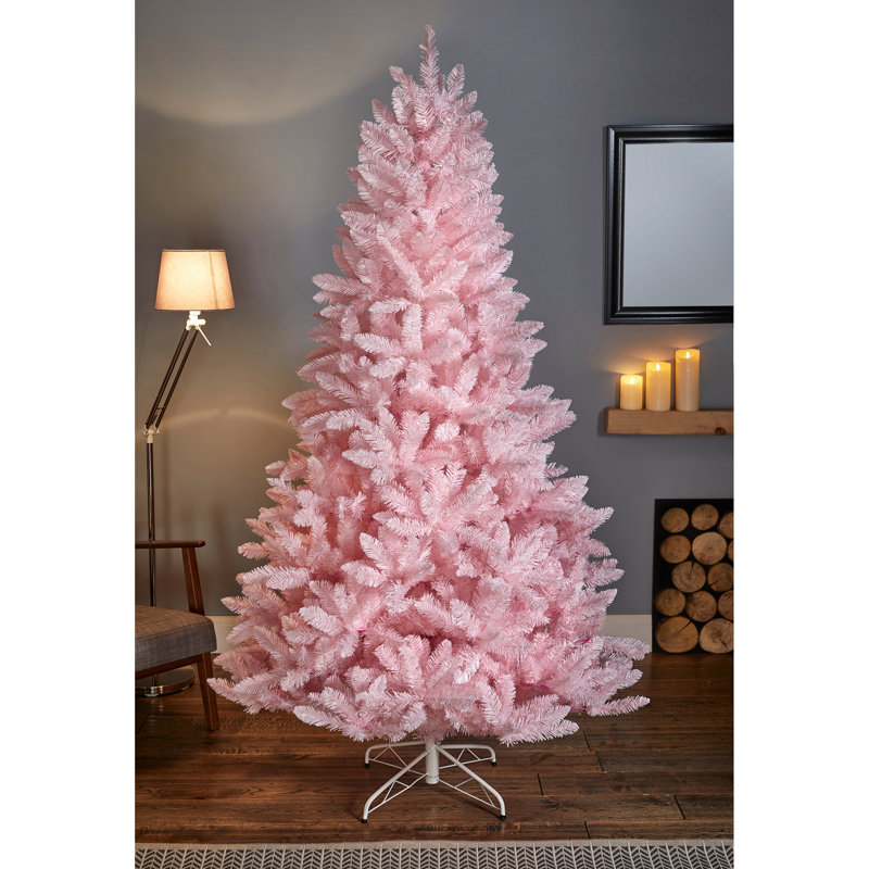 Artificial Pine Pink Christmas Tree, 5.91ft H