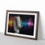 Silver Vocal Microphone in Abstract - Picture Frame Painting Print-55764623-55764621