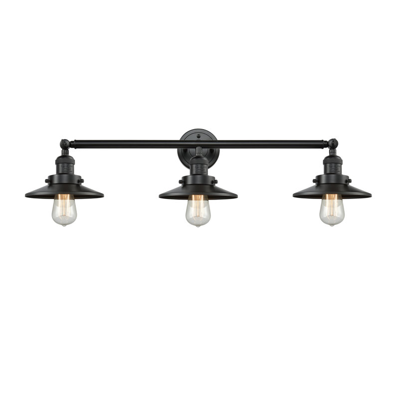 Clintonpark 3 - Light Dimmable Vanity Light, 60 Watt Vintage Incandescent Bulb, Oil Rubbed Bronze, Oiled Rubbed Bronze