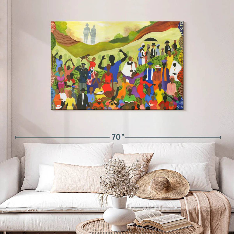 Family Reunion I, 30" H x 45" W