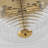 3-Light Ribbed Glass Flush Mount
