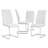 Kimara Modern Faux Leather Diamond Quilt Cantilever Dining Chairs (Set of 4)-245472721-208377318-215003004