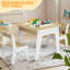 Ensemble de table et chaises pour enfants 5-en-1 en bois avec couvercle rabattable-435573294