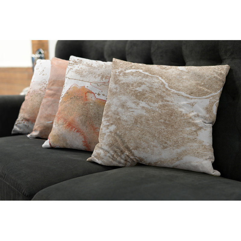 Housse de coussin Moncalieri, Brun, 18 po x 18 po