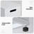 16'' Square Iron Outdoor Propane Tank Cover in White