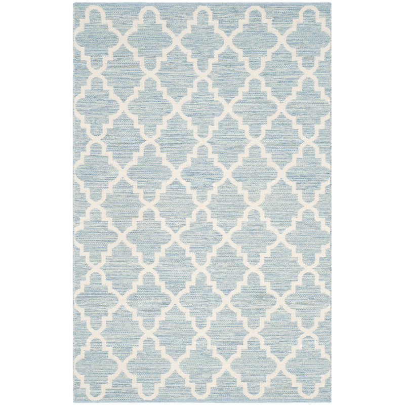 Tapis géométrique en coton tissé à la main Lockbourne, Rectangle 3 pi x 5 pi