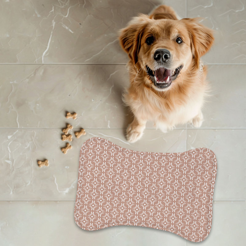 Tapis antique en forme d'os 1 pièce