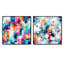 Daeonna - Ensemble de 2 collages carrés abstraits-101853008-101853011
