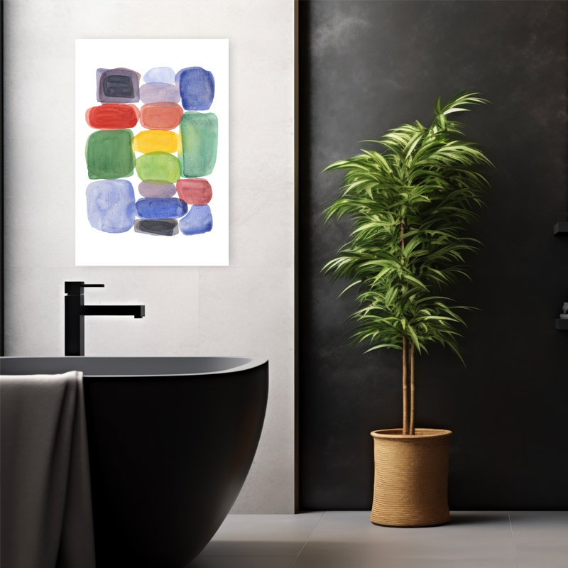 Art contemporain contemporain abstrait, H 24 po x l 16 po