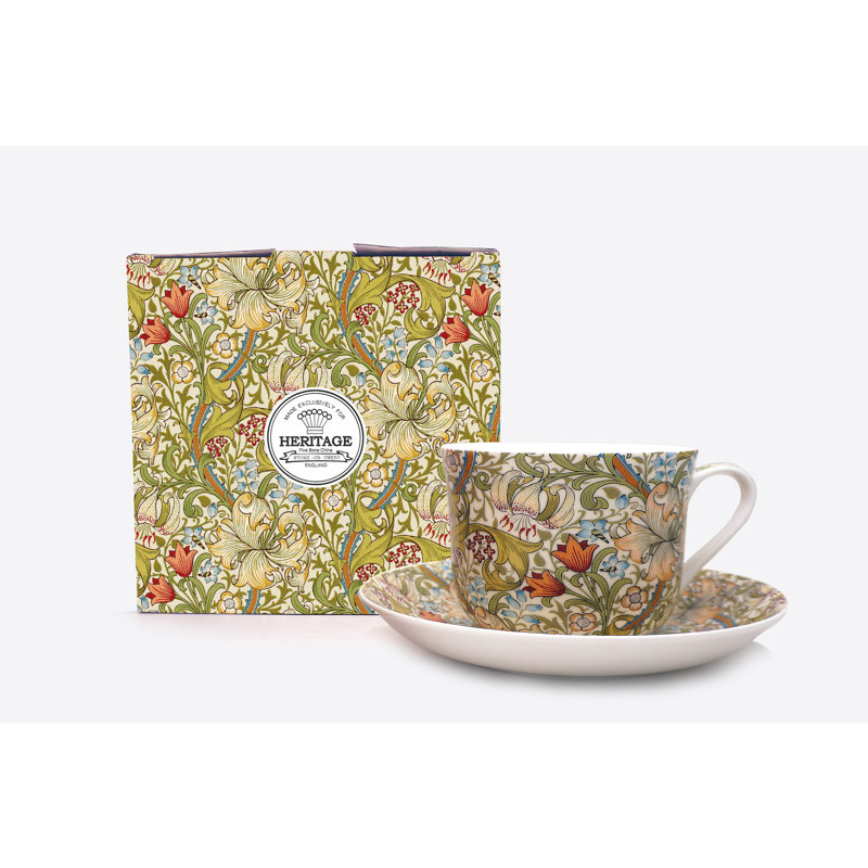 Bone China Cappuccino Cup and Saucer