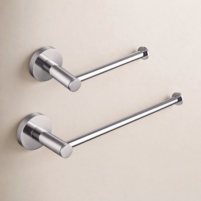 Circular 2-Piece Bathroom Hardware Set