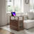 End Table With Charging Station, Narrow Side Table With USB Ports And Outlets, Small Table With Hidden Storage And Open Shelf For Living Room
