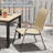 Patio Chairs Set Of 4, Outdoor Lightweight Stackable Dining Chairs W/all-weather PVC-coated polyester Fabric & Metal Frame-979682714