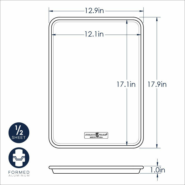 Demi plaque à pâtisserie Naturals par Nordic Ware, Argent
