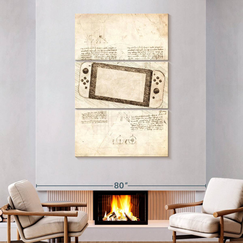 Laelle Nintendo Switch Console, 74" H x 48" W