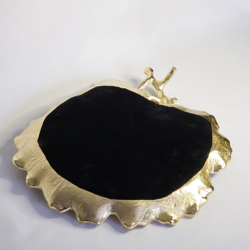 Stainless Steel Gold Leaf Chip And Dip