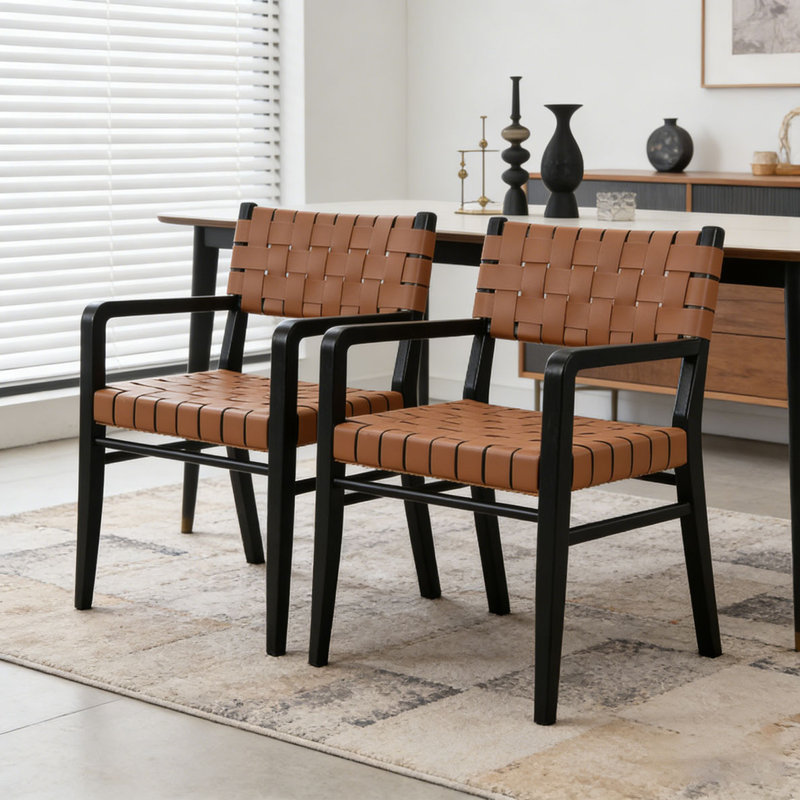 Chaise de salle à manger, Brun