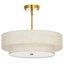Lustre semi-encastré en tissu 4 lumières Maskell-1147556284