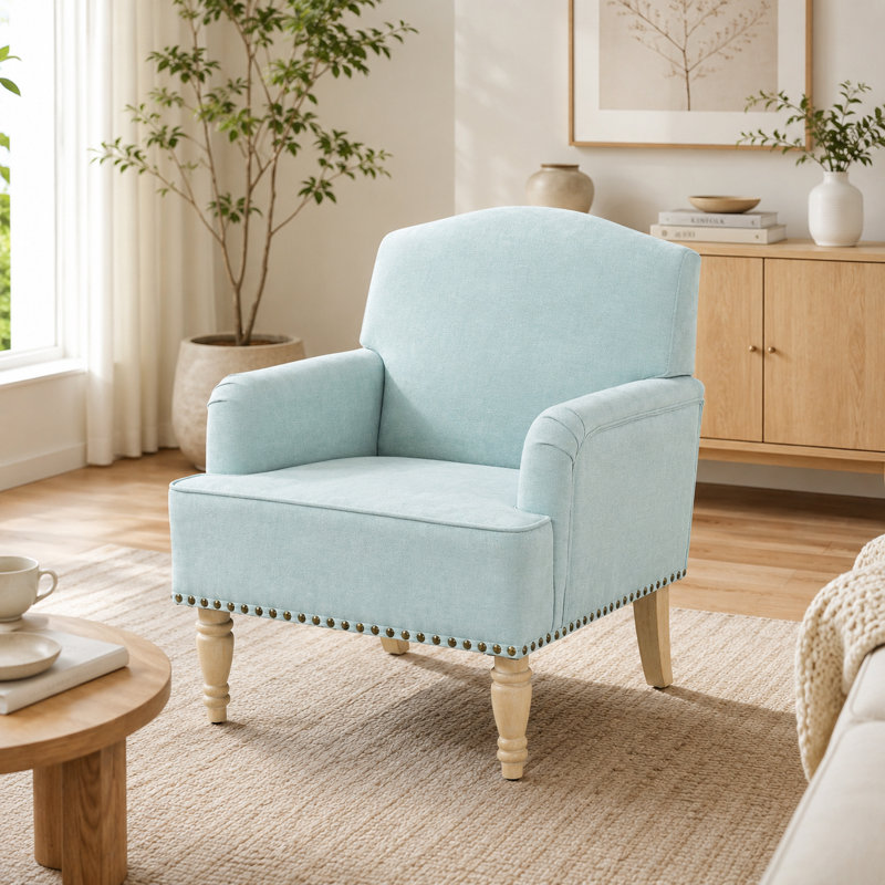 Fauteuil d'appoint rembourré Classic, Sauge