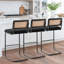 Tabouret de bar et de comptoir en velours Georgios-1317367744-1325310130