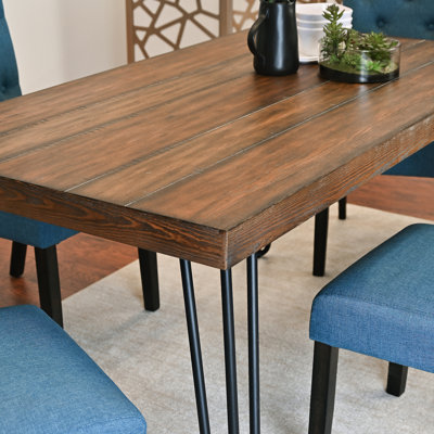 Ensemble de salle à manger 5 pièces Ashford, table à manger en épingle à cheveux avec 4 chaises, 4 options de couleurs
