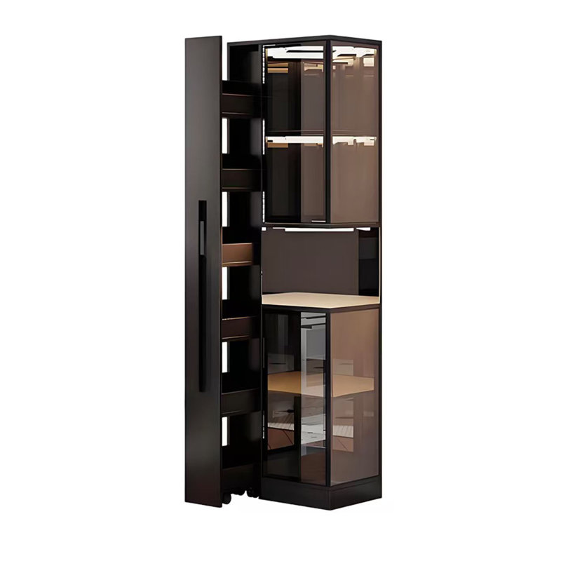 Vitrine à vin 22,52 "avec verre trempé et lumières DEL intégrées