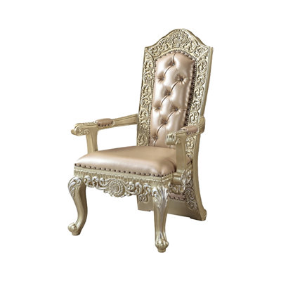 20.5 " H Faux Leather Upholstered Armchair