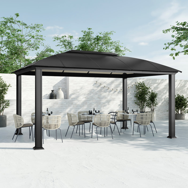 Cambridge Aluminum Patio Gazebo, 16 Ft. W x 11 Ft. D