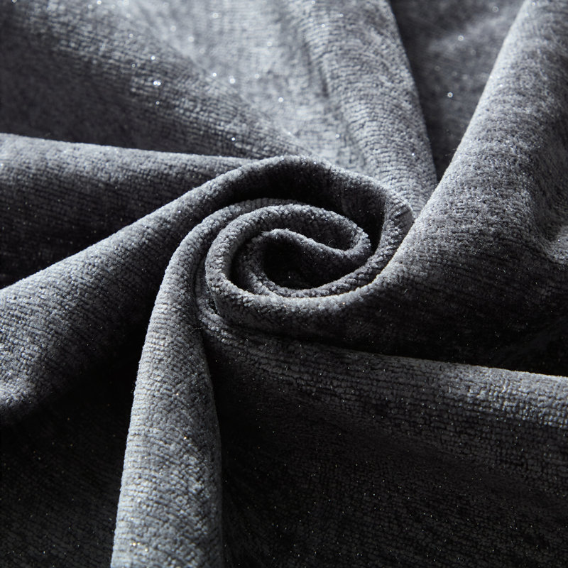 Canapé simple en tissu d'ameublement Chenille, Gris