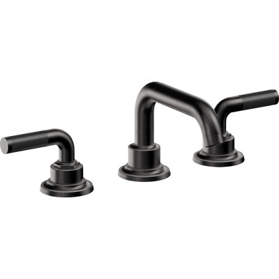 Descanso 8" Widespread Lavatory Faucet with Carbon Fiber Handle and Completely Finished ZeroDrain