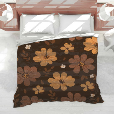 Édredon à motif floral rétro