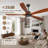 60-Inch wood Ceiling Fan Without light