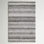 Tapis rayé multicolore gris / brun à poils longs touffeté à la main Panitz-310416825