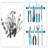 8-Pack Magnetic Tool Holder Strip (Metallic)