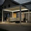 Paloma 3m x 4m Aluminium Pergola with LED Lighting in Grey-1477323109