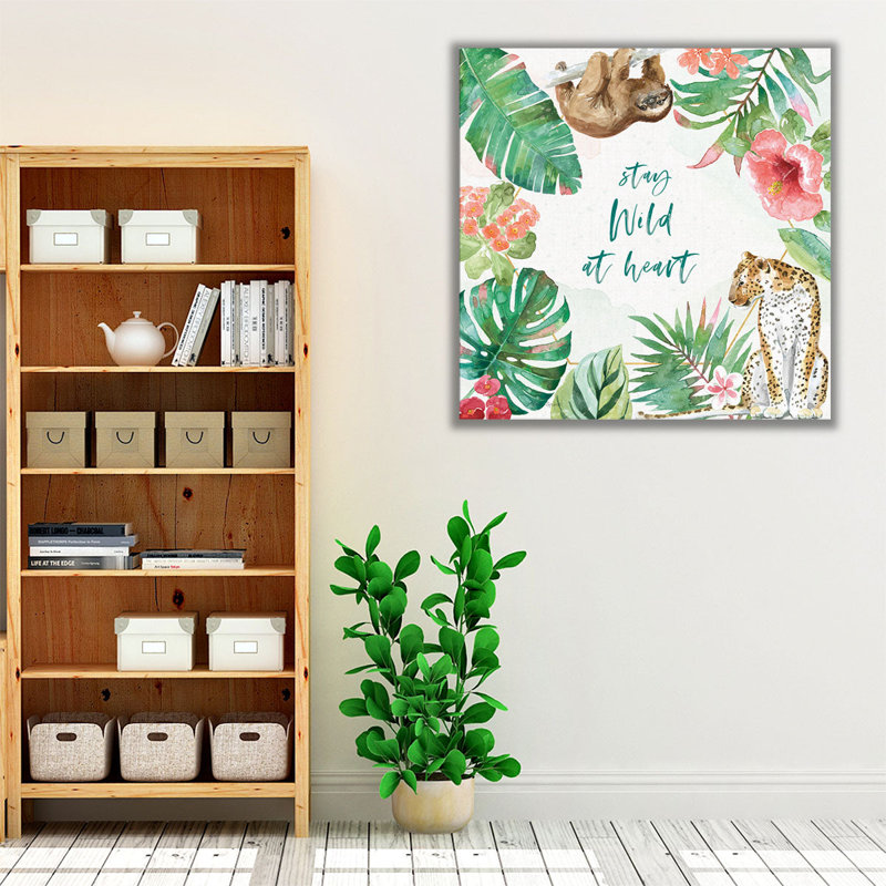 «From the Jungle III», reproduction d'art sur toile, H 20 po x l 20 po