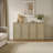 Consiglia 30.5" Bohemian-Inspired Rattan 2-Door Sideboard-695867050-688169289
