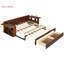 Lit de jour avec bureau amovible, tiroirs de rangement et table d'appoint hydraulique-1785299126-1785299127