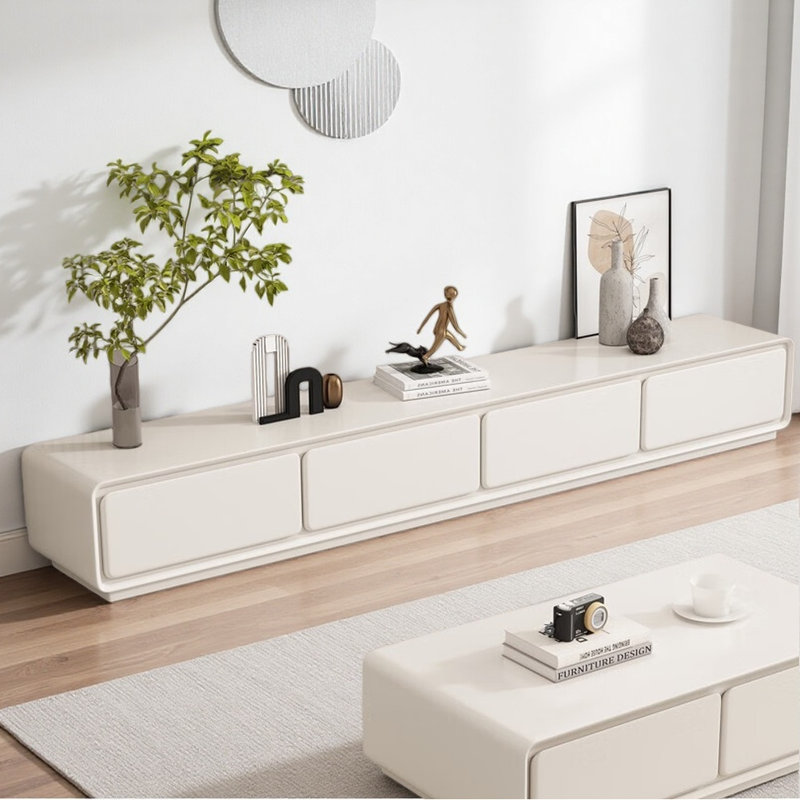 Simple Cream Style Design TV Cabinet