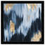 Abstract Gold Blue Fall Paint - Single Picture Frame Print-25408814-25408812