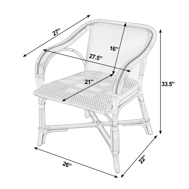 Cliff Outdoor Arm Chair, Cliff Outdoor Arm Chair, Blue & Yellow