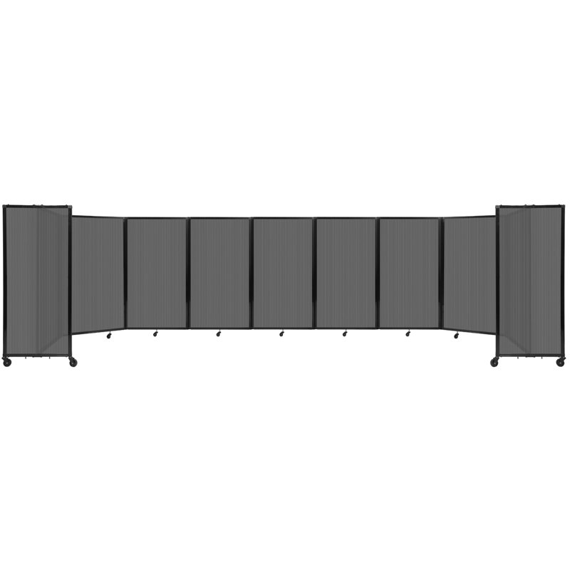 Cloison murale en polycarbonate 360, H 60 po x l 300 po, Gris clair