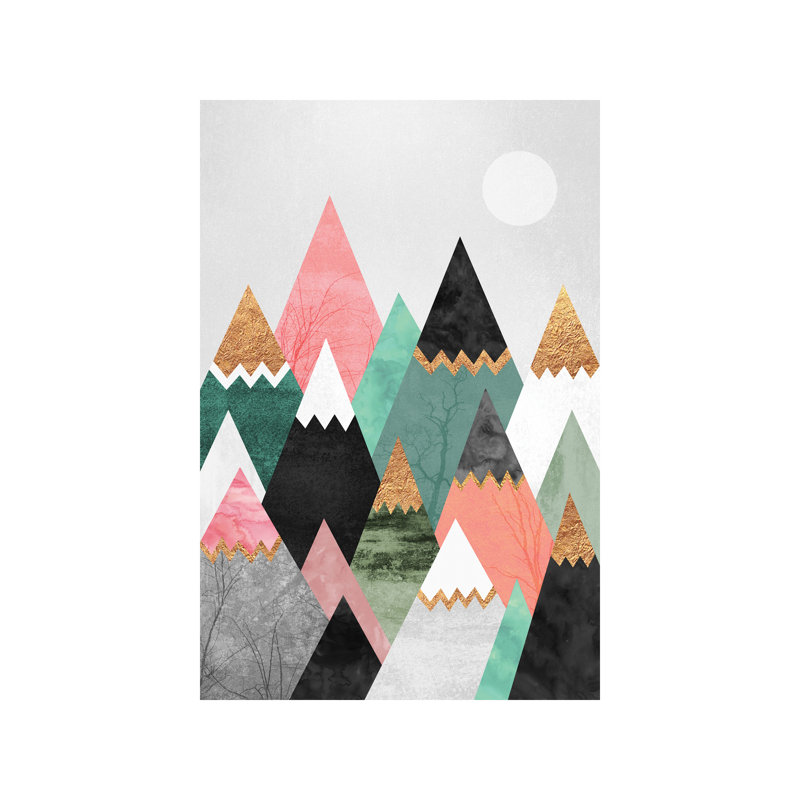 « pretty montagnes » par elisabeth fredriksson-impression sur image, H 48 po x l 32 po x P 1,5 po, Toile tendue