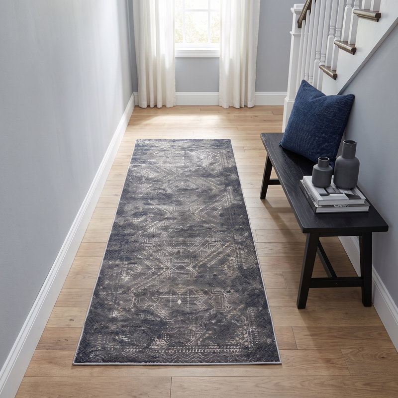 Abstract Indoor Rug, Runner 2'7" x 7'9"