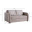 Convertible avec rangement, collection beige, microsuède, option de sièges confortables pour les petits espaces, rangement de poids du produit de 179,79 lb pour le canapé-lit, revêtement en microsuède, structure solide, convient aux pièces