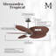 Alessandra - Ventilateur de plafond à cinq pales - DEL intégrée-103363421-103363424