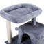 Arbre à chat double couche avec maison pour chat et échelle